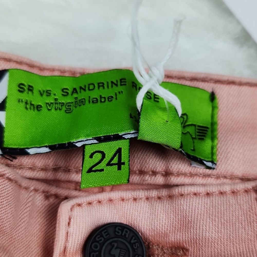 Free People -15 NWT Flare Bell Jeans Petal R1017 Blush Pink Women's size 24 - Picture 3 of 10